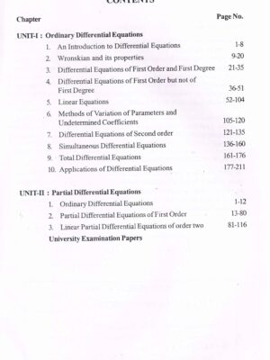 Brilliant Mathematics Series: Semester - 5 Differential Equations Paper - V For B.Sc. Physical Sciences/applied Physical Sciences By R. Kumar