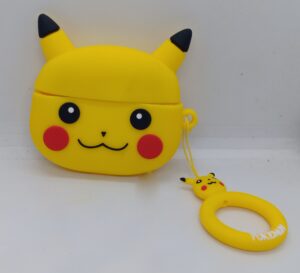 Cute 3D Pikachu Design Cases Compatible with Airpods Pro & Pro 2, 360° Full-Body Protective Case Shockproof Skin Cover (Pokemon)