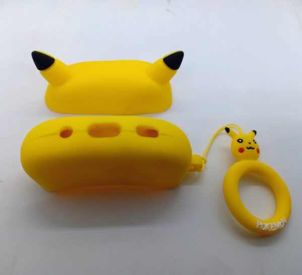 Cute 3D Pikachu Design Cases Compatible with Airpods Pro & Pro 2, 360° Full-Body Protective Case Shockproof Skin Cover (Pokemon)