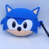 Cute 3D Sonic the Hedgehog Design Cases Compatible with Airpods Pro & Pro 2, 360° Full-Body Protective Case Shockproof Skin Cover