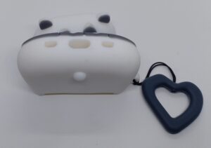 Cute 3D Panda Design Cases Compatible with Airpods Pro & Pro 2, 360° Full-Body Protective Case Shockproof Skin Cover