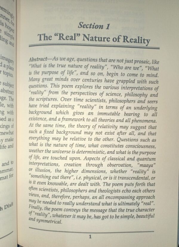 Nature, Science and My Musings: A Poetic Odyssey through some Existential Questions