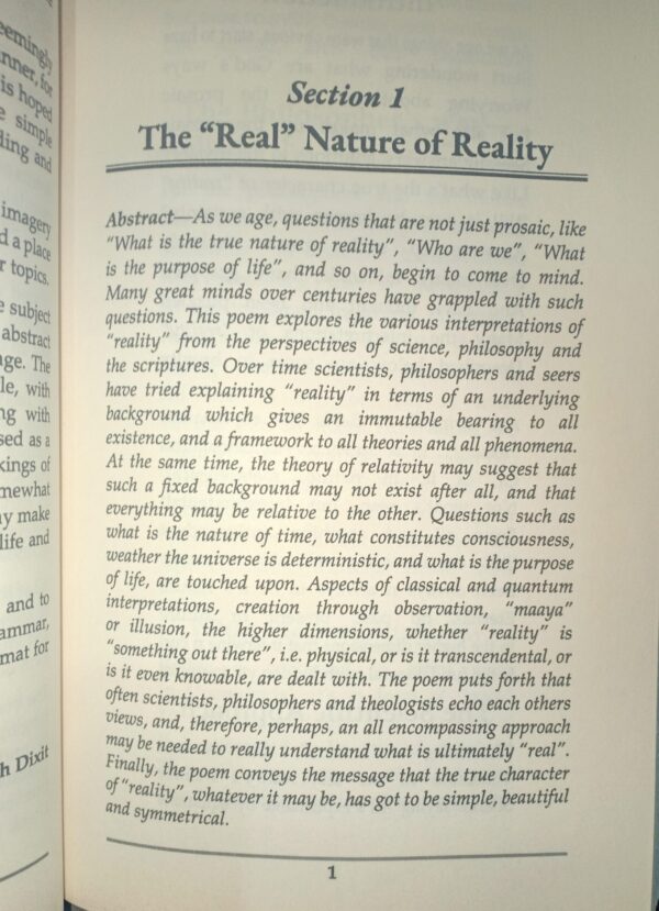 Nature, Science and My Musings: A Poetic Odyssey through some Existential Questions Nature, Science and My Musings: A Poetic Odyssey through some Existential Questions