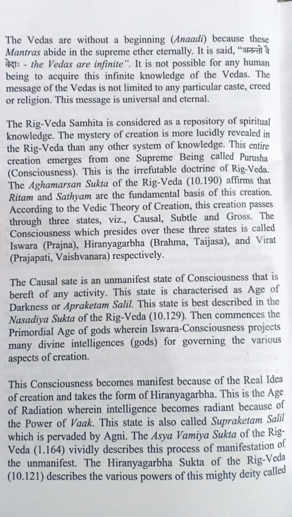 Hymns of Creation from Rig-Veda