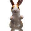 Adorable Standing Rabbit Soft Toy – Brown & White Plush Bunny for Kids and Gifting (30 cm)