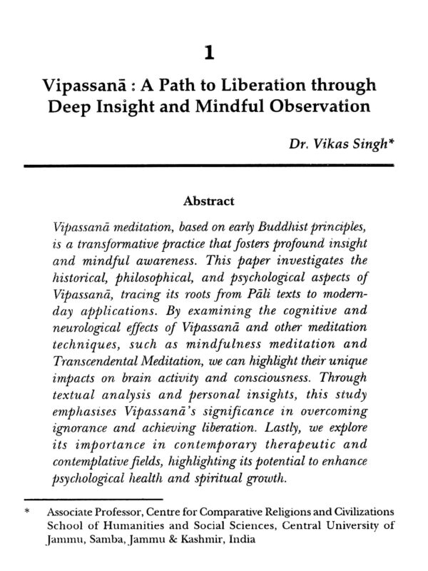Buddhist Approach to Education, Psychology and Guidance