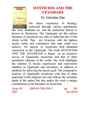 MYSTICISM AND THE UPANISADS