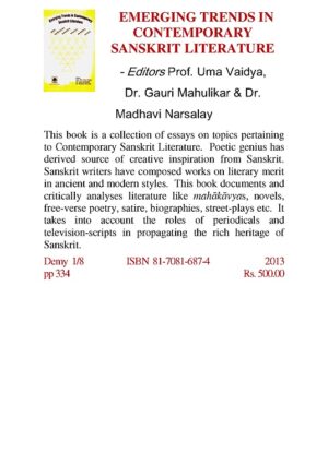 EMERGING TRENDS IN CONTEMPORARY SANSKRIT LITERATURE