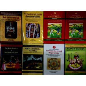 Sri Bagalatattva Prakasika , Sri Matrkacakra Vivekah, Encyclopaedia Of Sabara Mantras, Sri Kali Tantra & Sri Rudra Candi , Bhuta Damara Tantra , Uddisa Tantra , Sri Tantraloka